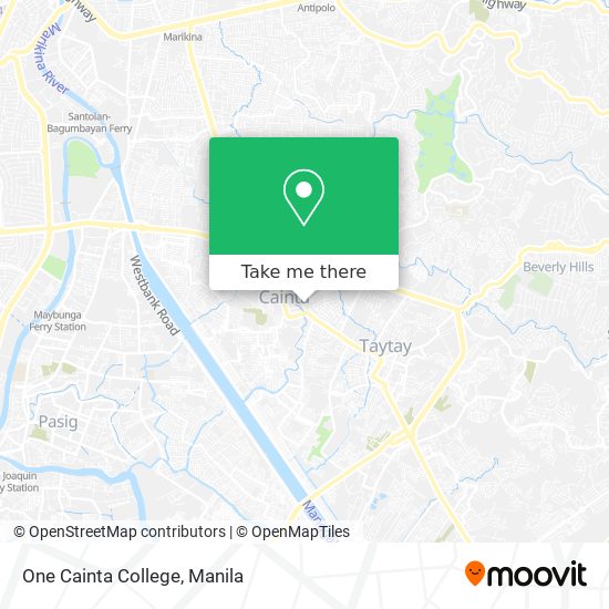 One Cainta College map