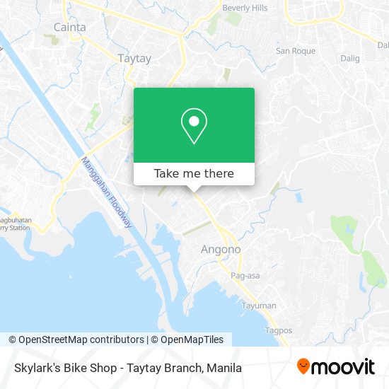 Skylark's Bike Shop - Taytay Branch map