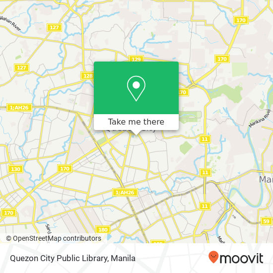 Quezon City Public Library map