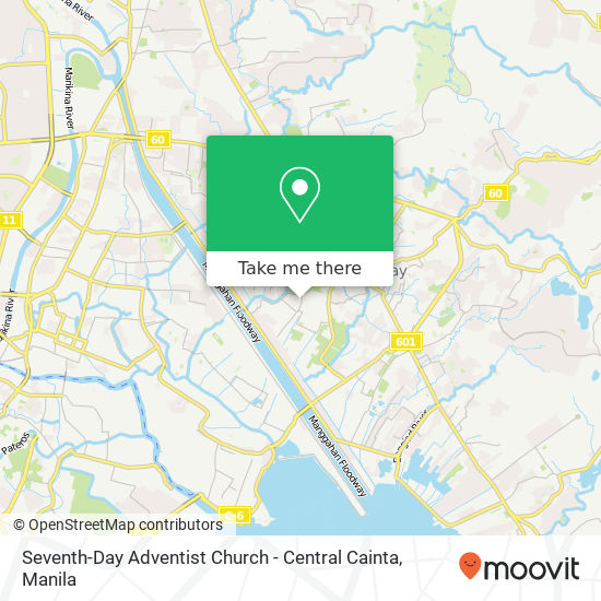 Seventh-Day Adventist Church - Central Cainta map