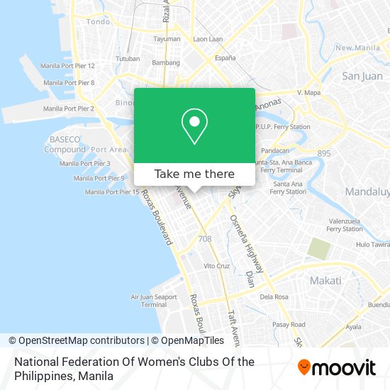 National Federation Of Women's Clubs Of the Philippines map