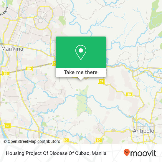 Housing Project Of Diocese Of Cubao map