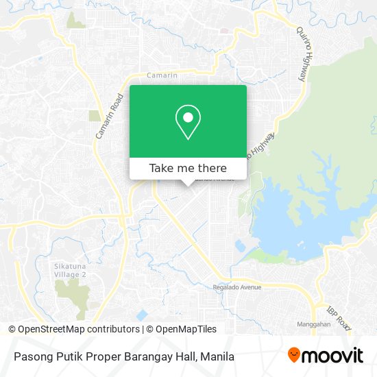 Pasong Putik Proper Barangay Hall map