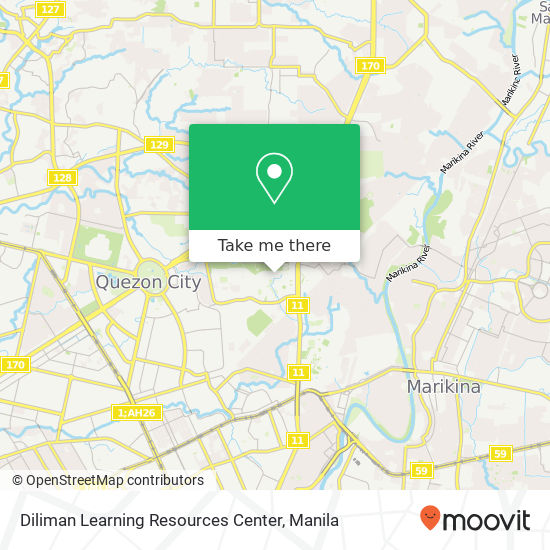 Diliman Learning Resources Center map