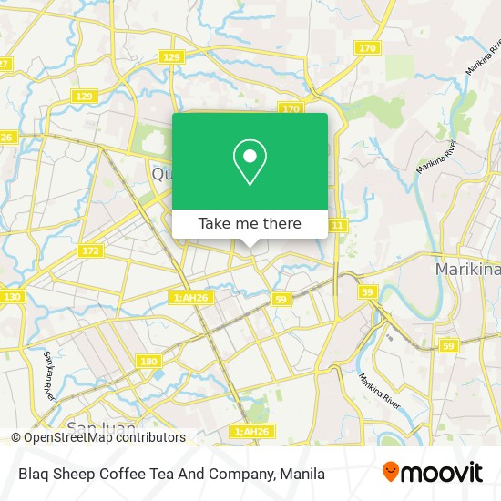 Blaq Sheep Coffee Tea And Company map