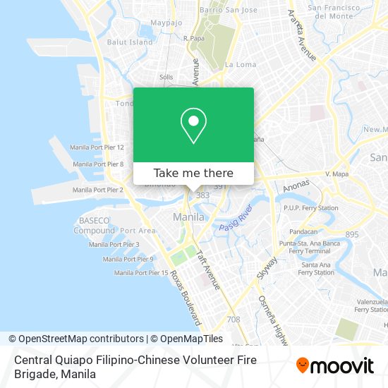 Central Quiapo Filipino-Chinese Volunteer Fire Brigade map