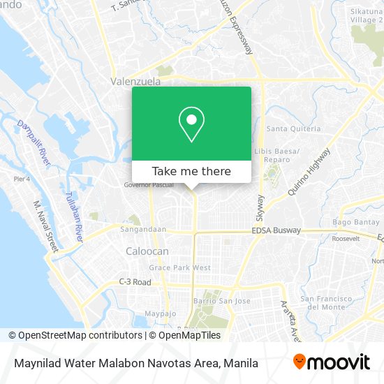 Maynilad Water Malabon Navotas Area map