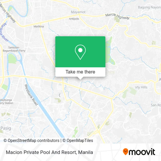 Macion Private Pool And Resort map