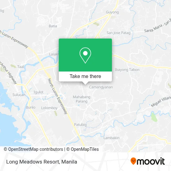 Long Meadows Resort map