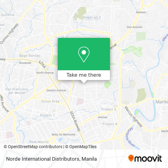 Norde International Distributors map