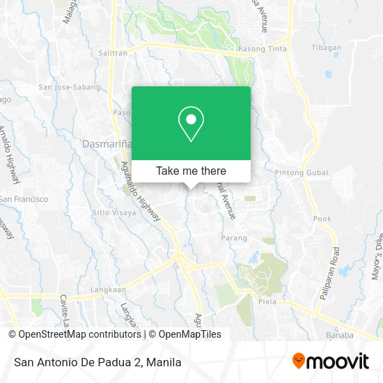 San Antonio De Padua 2 map