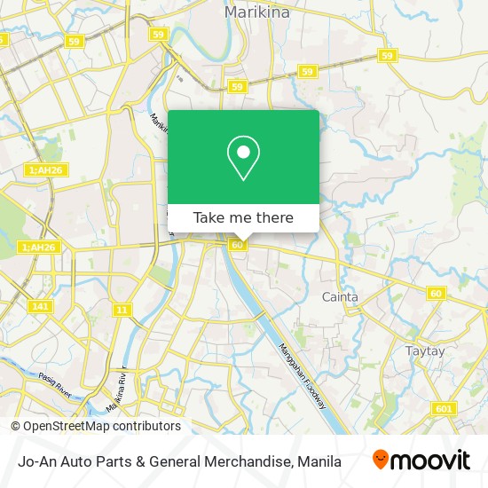 Jo-An Auto Parts & General Merchandise map