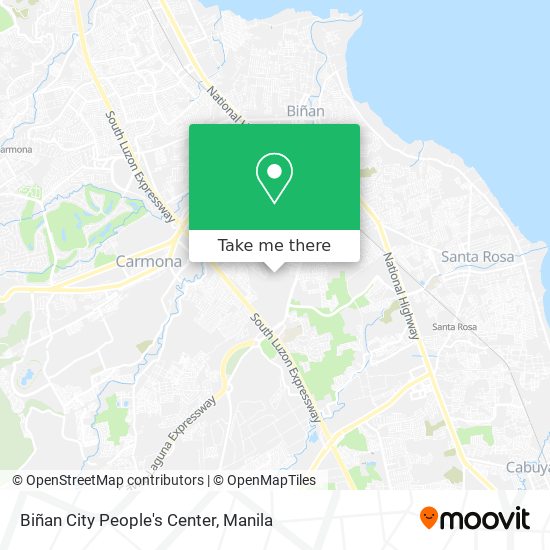 Biñan City People's Center map