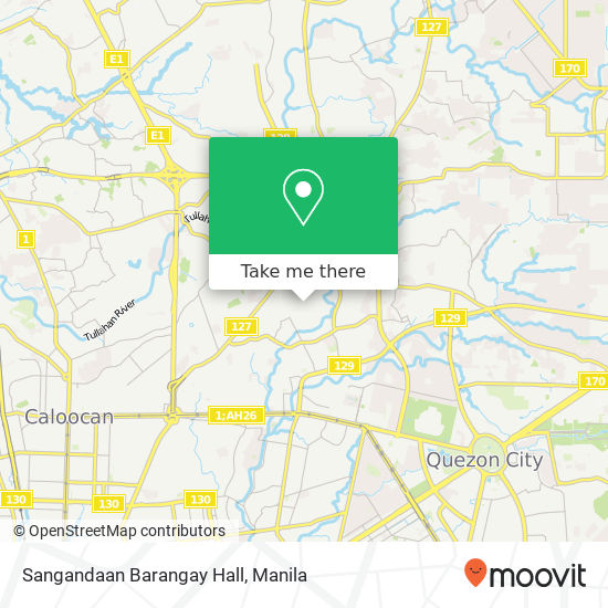 Sangandaan Barangay Hall map