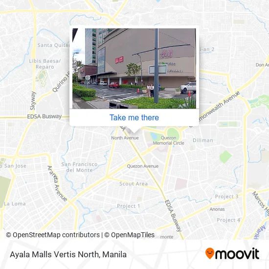 Ayala Malls Vertis North map