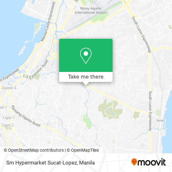 Sm Hypermarket Sucat-Lopez map