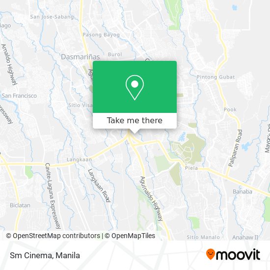 Sm Cinema map