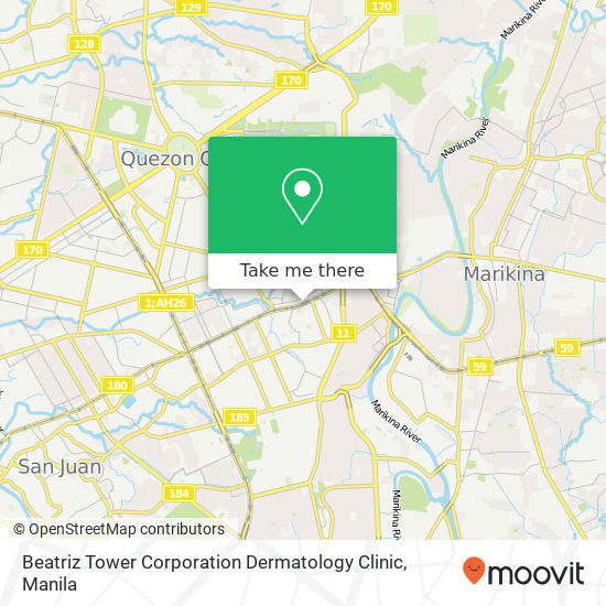 Beatriz Tower Corporation Dermatology Clinic map