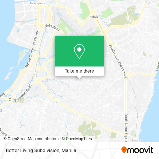 Better Living Subdivision map