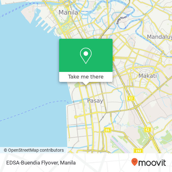 EDSA-Buendia Flyover map