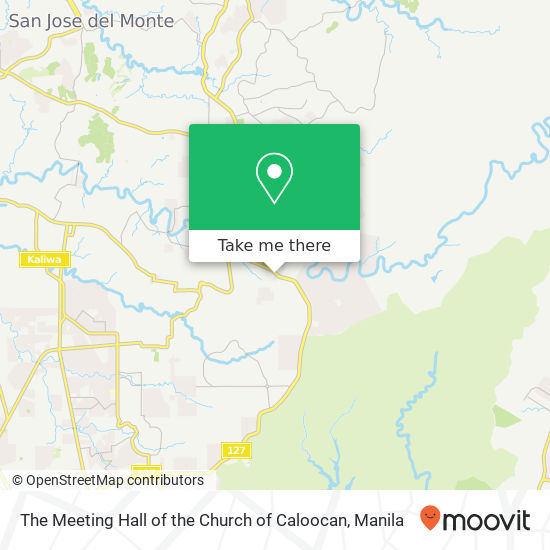 The Meeting Hall of the Church of Caloocan map