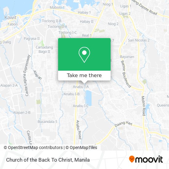 Church of the Back To Christ map