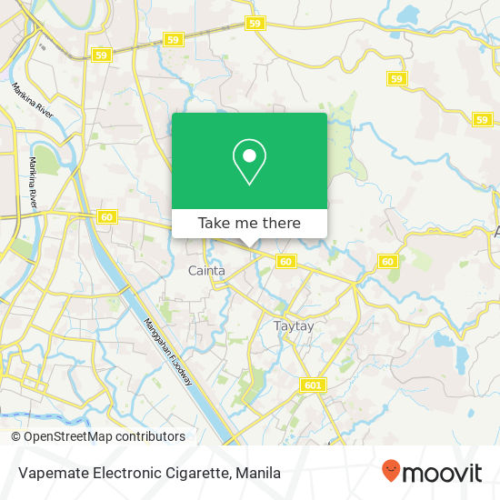 Vapemate Electronic Cigarette map