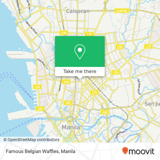 Famous Belgian Waffles map