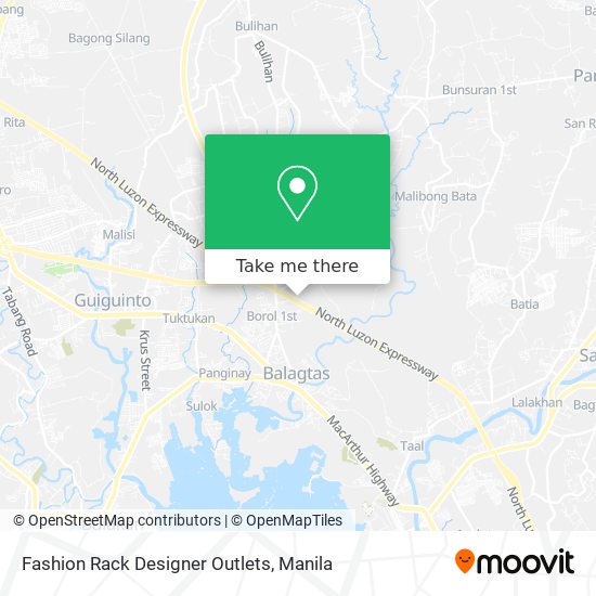Fashion Rack Designer Outlets map