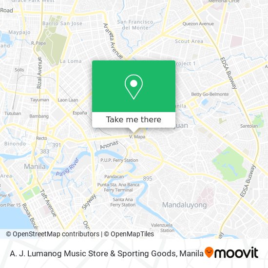 A. J. Lumanog Music Store & Sporting Goods map