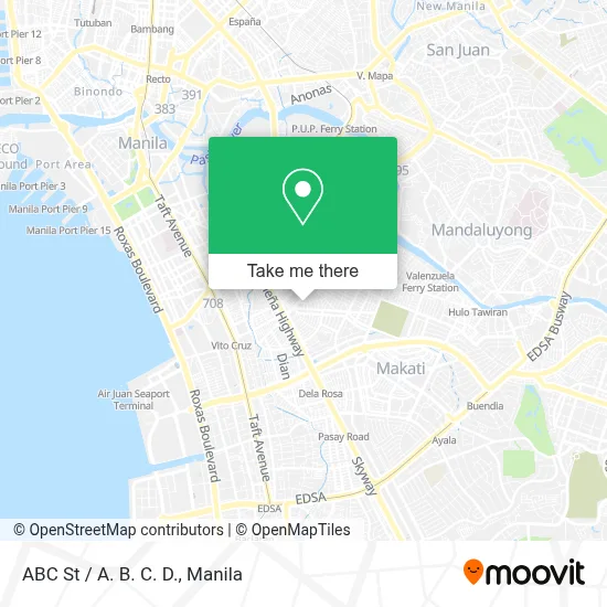 ABC St / A. B. C. D. map