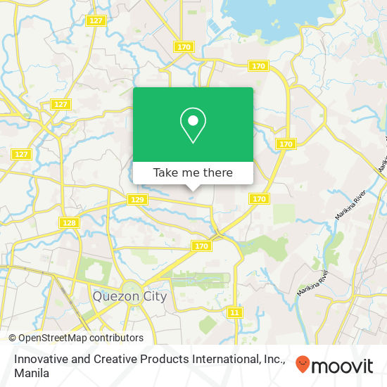 Innovative and Creative Products International, Inc. map