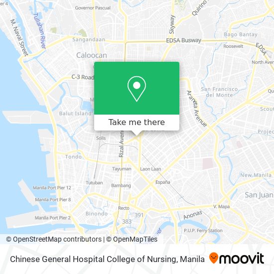 Chinese General Hospital College of Nursing map
