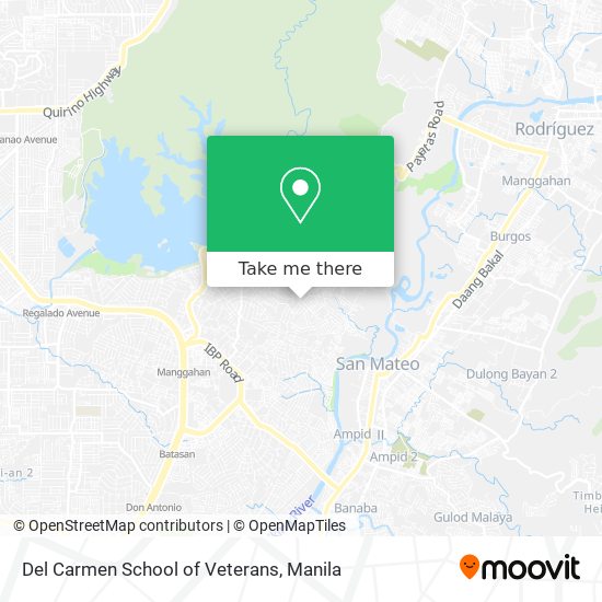 Del Carmen School of Veterans map