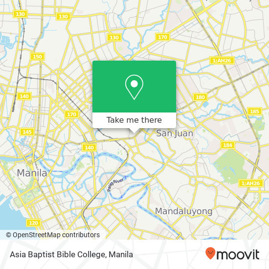 Asia Baptist Bible College map