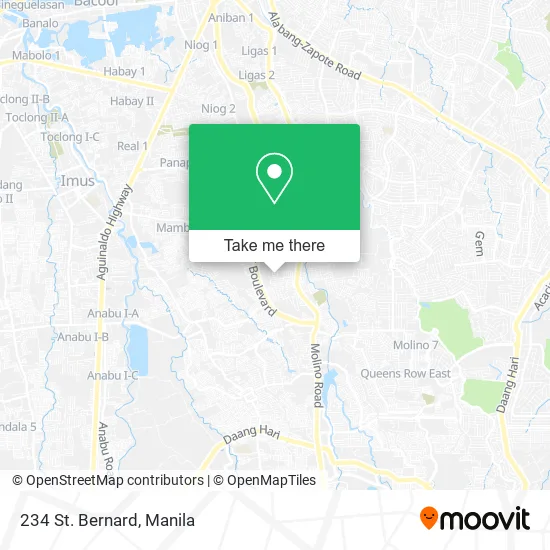 234 St. Bernard map