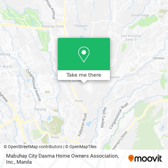 Mabuhay City Dasma Home Owners Association, Inc. map