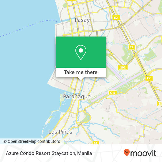 Azure Condo Resort Staycation map