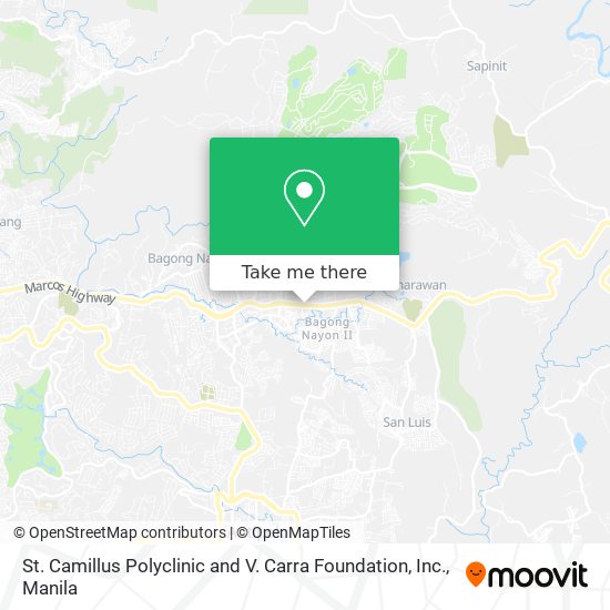 St. Camillus Polyclinic and V. Carra Foundation, Inc. map