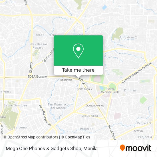 Mega One Phones & Gadgets Shop map