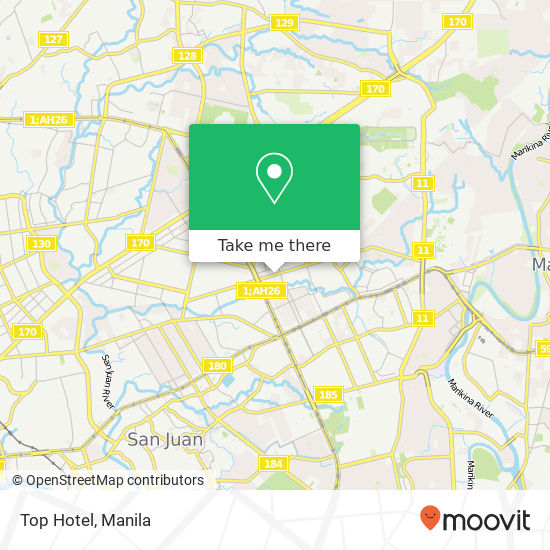 Top Hotel map