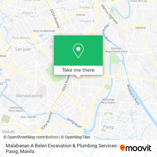 Malabanan A Belen Excavation & Plumbing Services - Pasig map