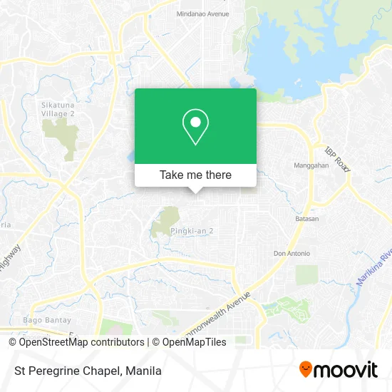 St Peregrine Chapel map