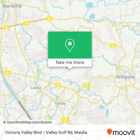 Victoria Valley Blvd / Valley Golf Rd map