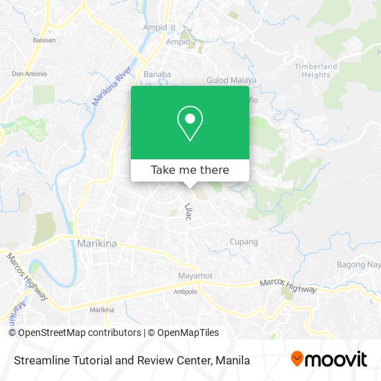 Streamline Tutorial and Review Center map