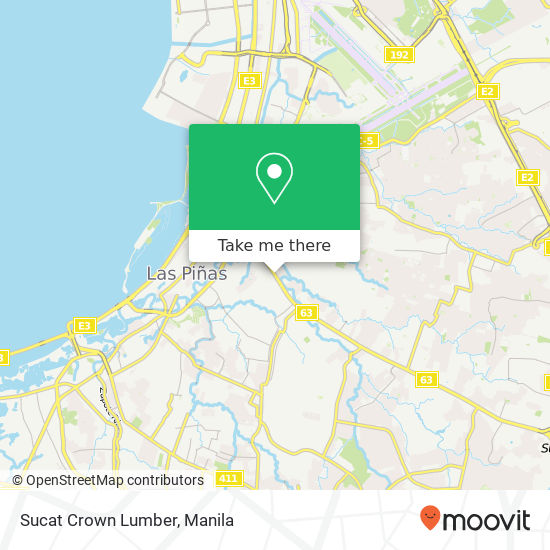 Sucat Crown Lumber map