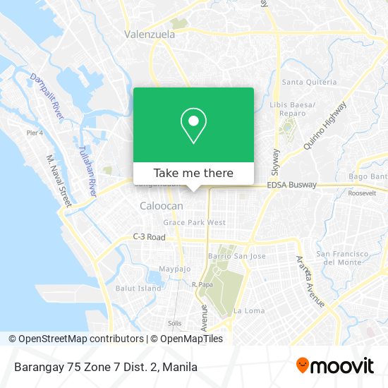 Barangay 75 Zone 7 Dist. 2 map