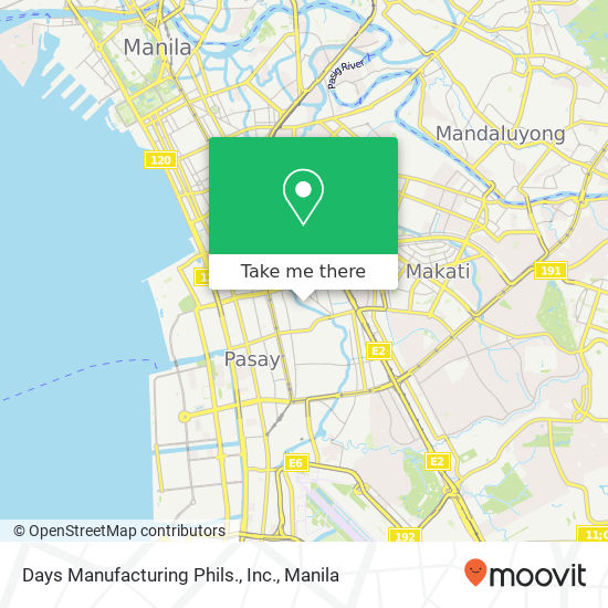 Days Manufacturing Phils., Inc. map