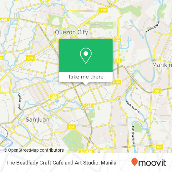 The Beadlady Craft Cafe and Art Studio map