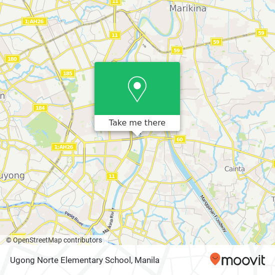 Ugong Norte Elementary School map
